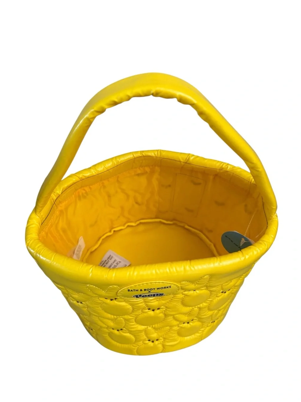 Bath & Body Works x PEEPS Yellow Quilted Bunny Basket NEW